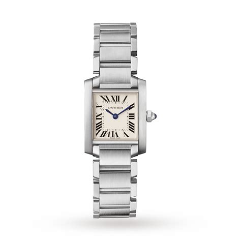 cartier tank française watch small model steel